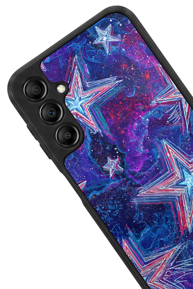 Samsung Galaxy A14 Uyumlu Retro Yildizlar Tasarımlı Glossy Premium Kılıf