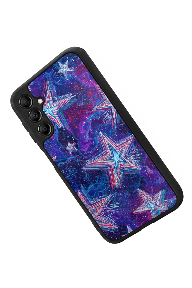 Samsung Galaxy A14 Uyumlu Retro Yildizlar Tasarımlı Glossy Premium Kılıf