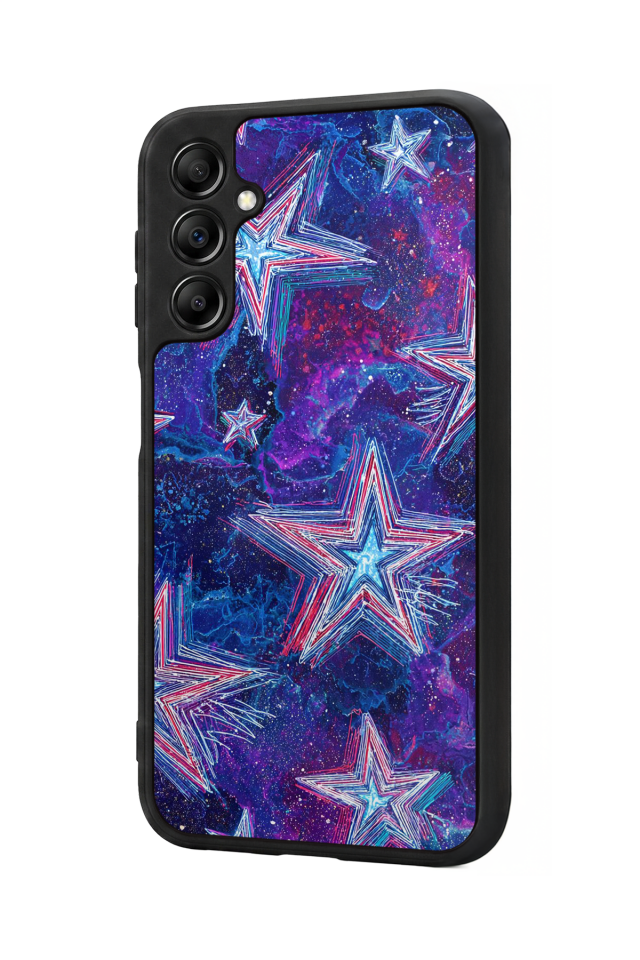 Samsung Galaxy A14 Uyumlu Retro Yildizlar Tasarımlı Glossy Premium Kılıf