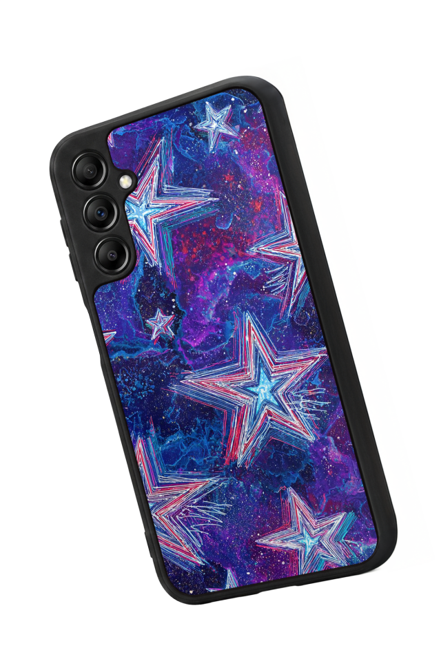 Samsung Galaxy A14 Uyumlu Retro Yildizlar Tasarımlı Glossy Premium Kılıf
