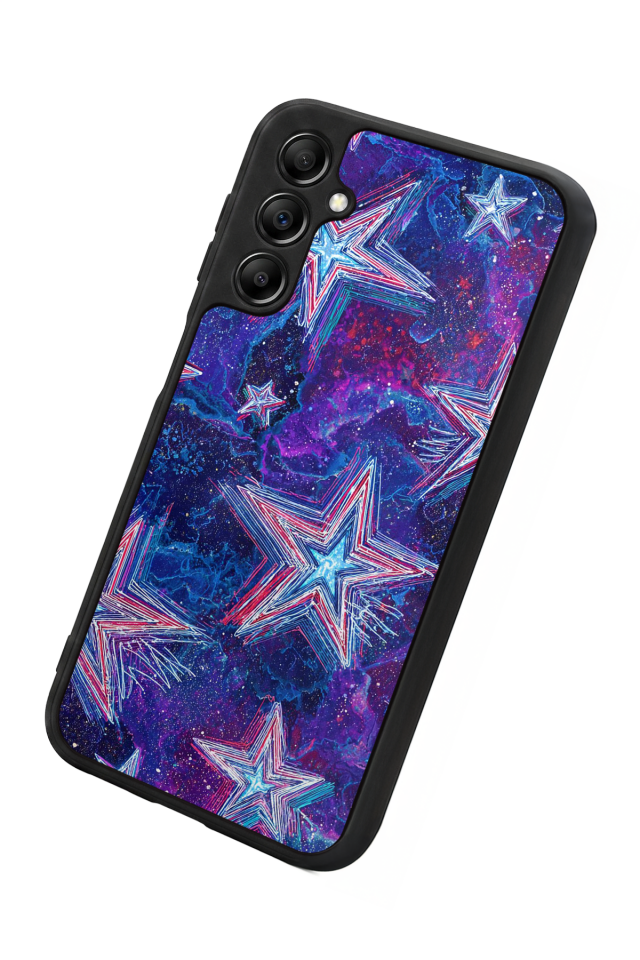 Samsung Galaxy A14 Uyumlu Retro Yildizlar Tasarımlı Glossy Premium Kılıf