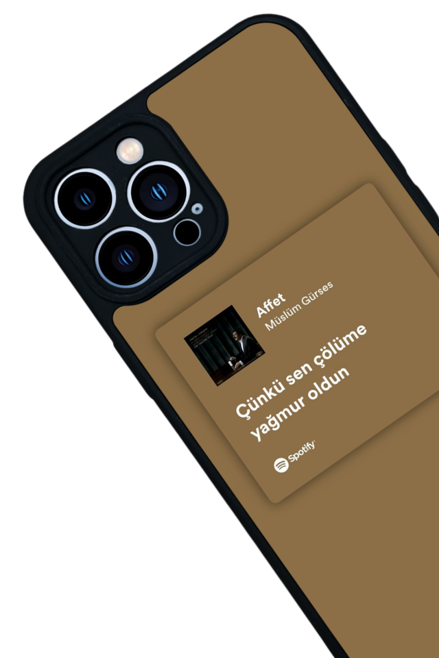 iPhone 13 Pro Max Uyumlu Sarki Sozleri Tasarımlı Glossy Premium Kılıf