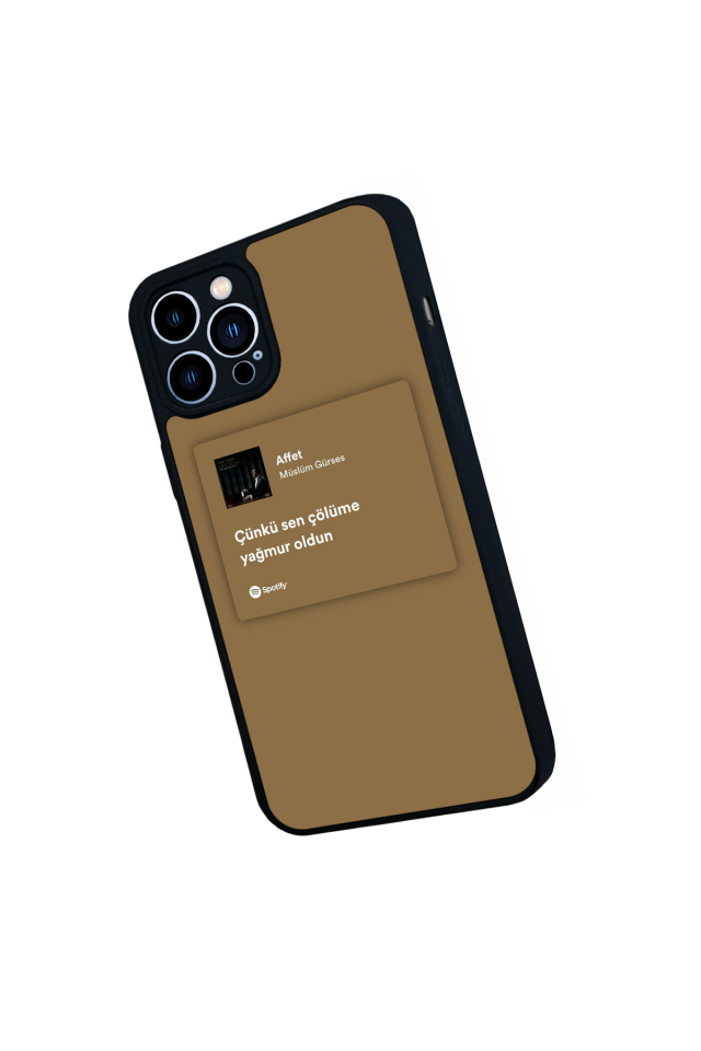 iPhone 13 Pro Max Uyumlu Sarki Sozleri Tasarımlı Glossy Premium Kılıf