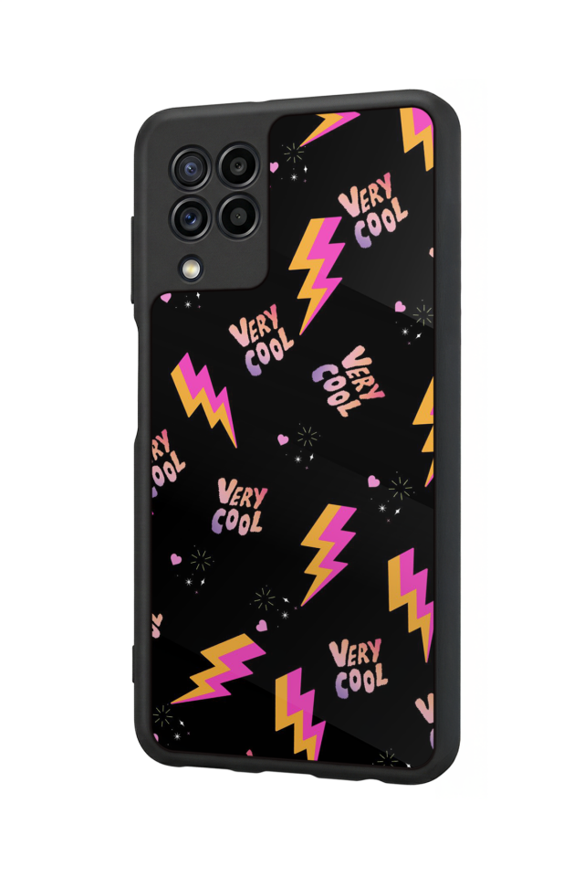 Samsung Galaxy M22 Uyumlu Simsek Tasarımlı Glossy Premium Kılıf