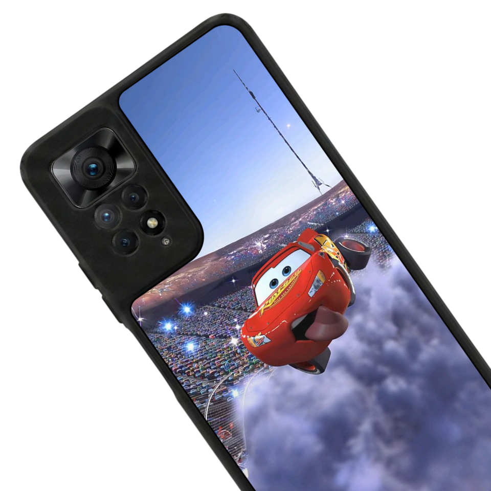 Xiaomi Redmi Note 12 Pro Uyumlu Şimsek McQueen Tasarımlı Glossy Premium Kılıf