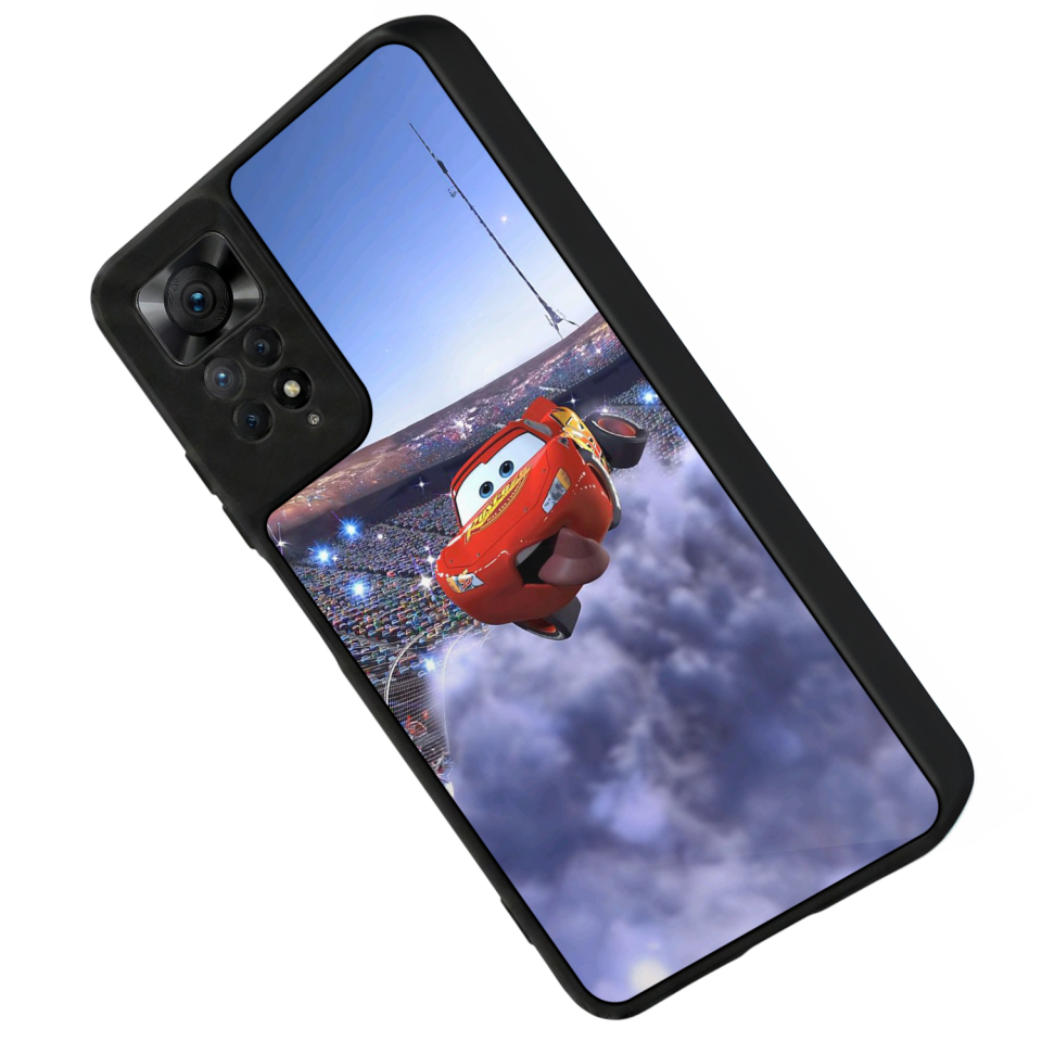 Xiaomi Redmi Note 12 Pro Uyumlu Şimsek McQueen Tasarımlı Glossy Premium Kılıf