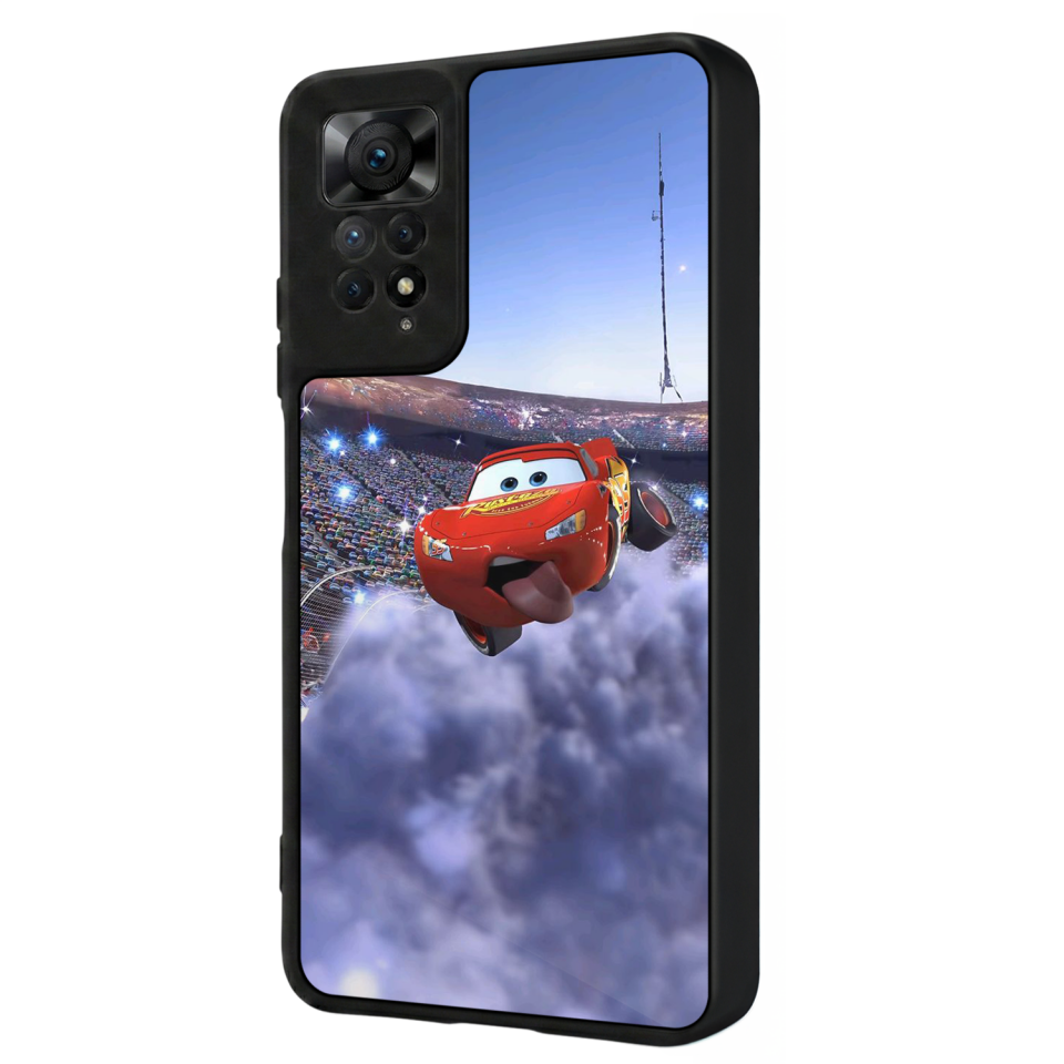 Xiaomi Redmi Note 12 Pro Uyumlu Şimsek McQueen Tasarımlı Glossy Premium Kılıf