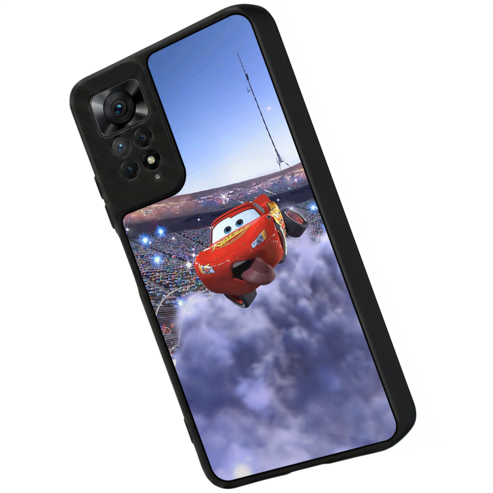 Xiaomi Redmi Note 12 Pro Uyumlu Şimsek McQueen Tasarımlı Glossy Premium Kılıf