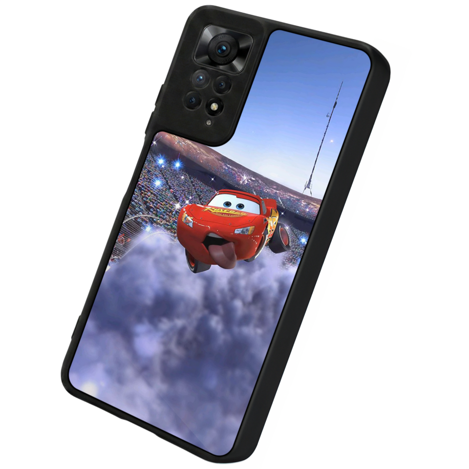 Xiaomi Redmi Note 12 Pro Uyumlu Şimsek McQueen Tasarımlı Glossy Premium Kılıf