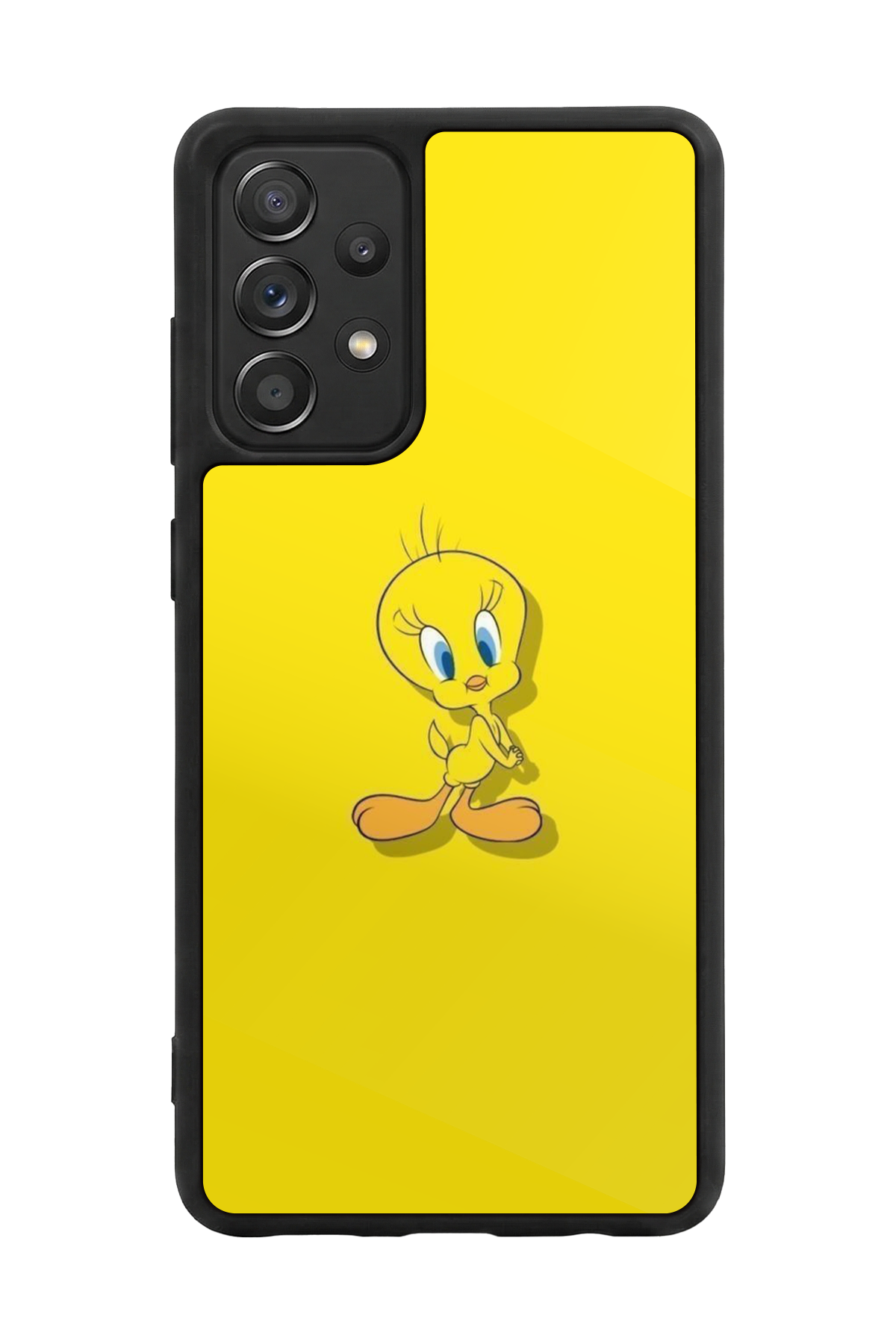 Samsung Galaxy A72 Uyumlu Tweety Tasarımlı Glossy Premium Kılıf
