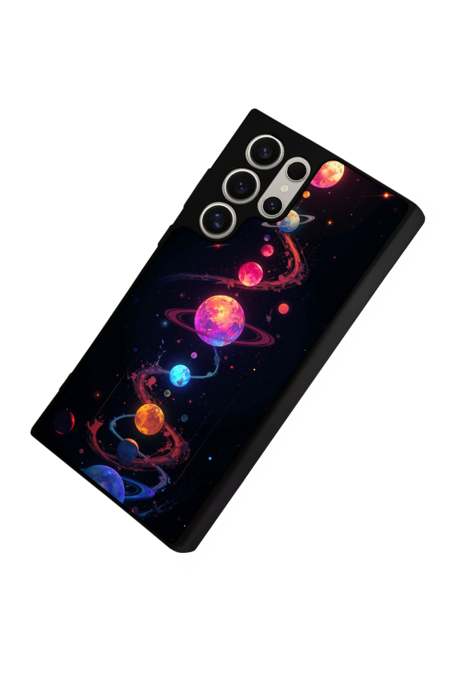 Samsung Galaxy S24 Ultra Uyumlu Uzay Tasarımlı Glossy Premium Kılıf