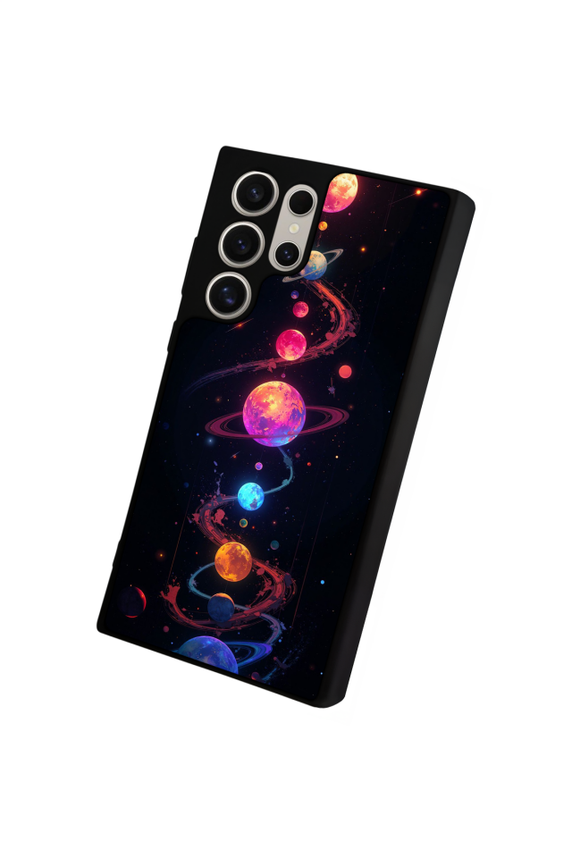 Samsung Galaxy S24 Ultra Uyumlu Uzay Tasarımlı Glossy Premium Kılıf