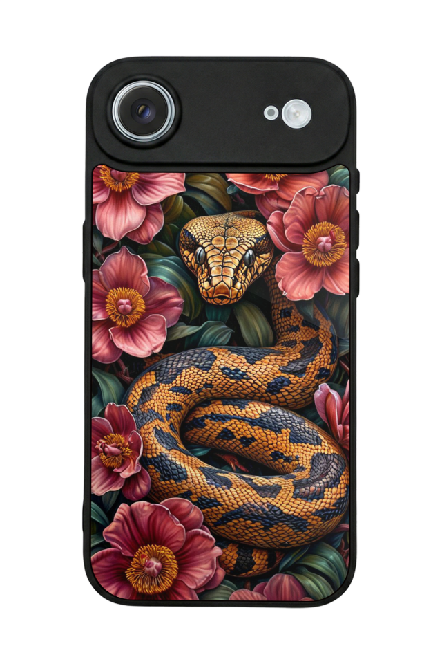 iPhone 17 Air Uyumlu Yılan Tasarımlı Glossy Premium Kılıf