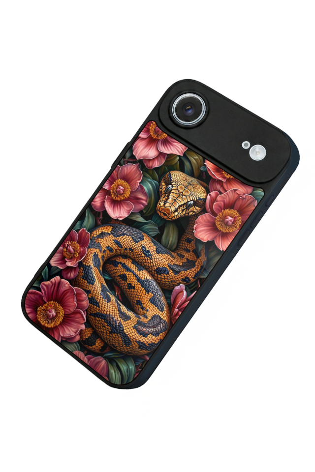 iPhone 17 Air Uyumlu Yılan Tasarımlı Glossy Premium Kılıf