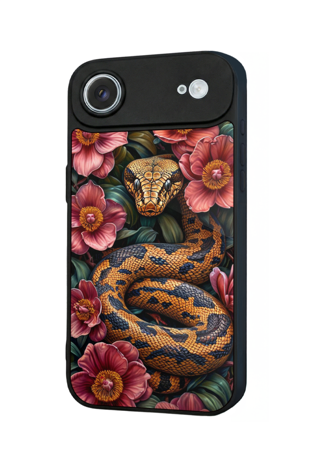 iPhone 17 Air Uyumlu Yılan Tasarımlı Glossy Premium Kılıf