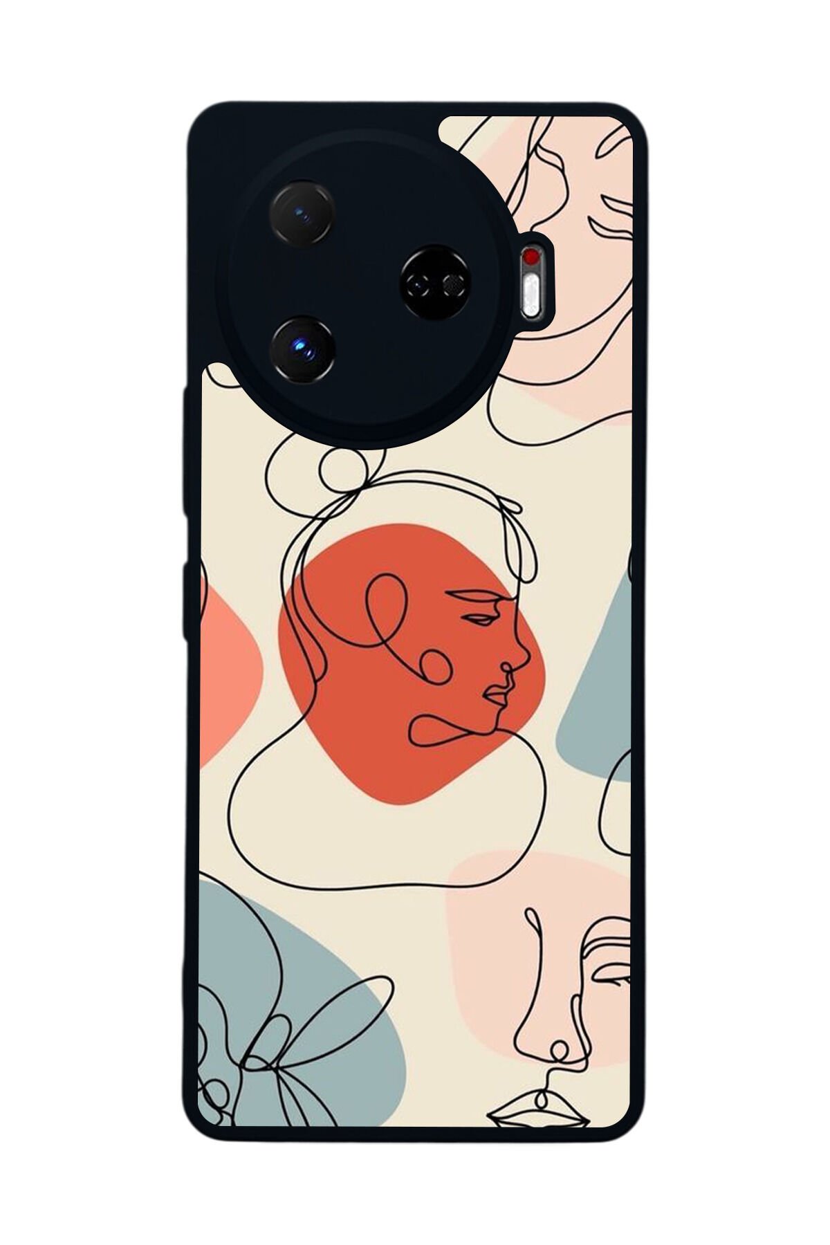 Tecno Camon 30 Pro Uyumlu Line Art Tasarımlı Glossy Premium Kılıf