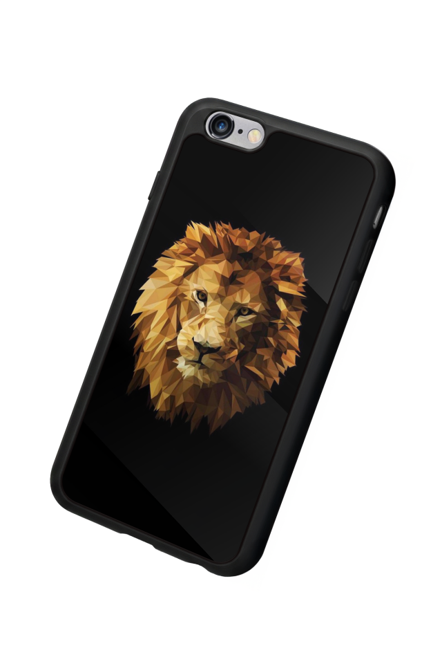 iPhone 6s Plus Uyumlu Aslan Tasarımlı Glossy Premium Kılıf