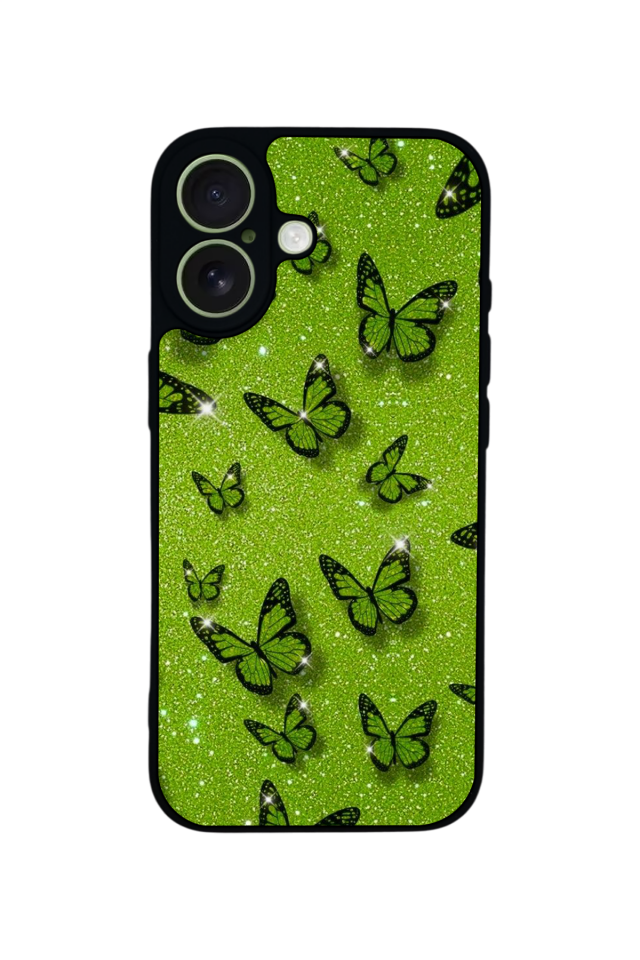 iPhone 17 Uyumlu Kelebek Tasarımlı Glossy Premium Kılıf