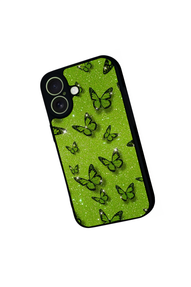 iPhone 17 Uyumlu Kelebek Tasarımlı Glossy Premium Kılıf