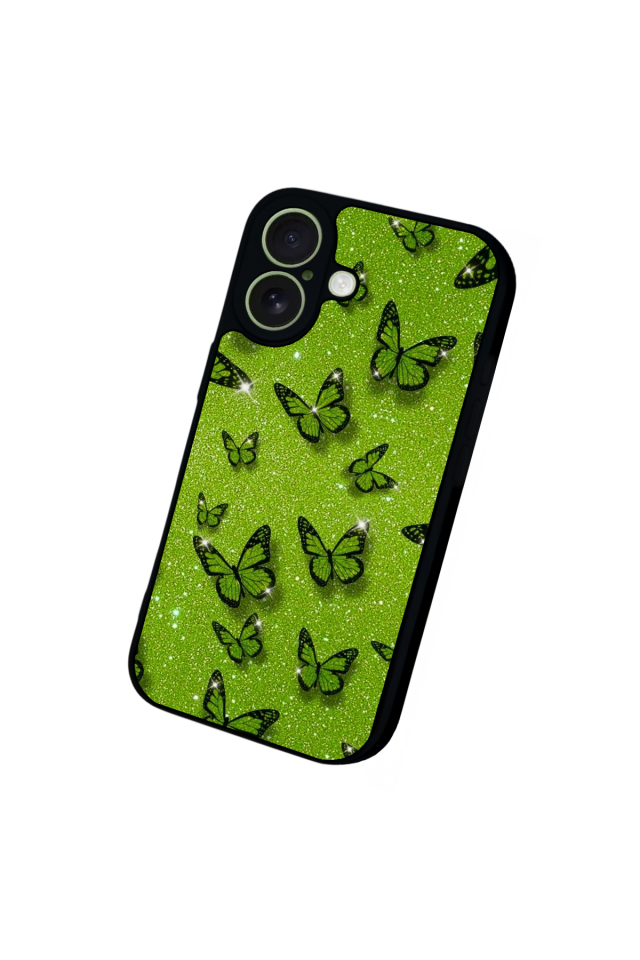 iPhone 17 Uyumlu Kelebek Tasarımlı Glossy Premium Kılıf