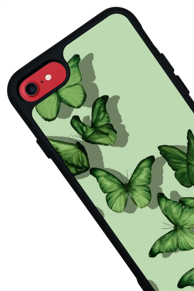 iPhone 7 Uyumlu Kelebek Tasarımlı Glossy Premium Kılıf