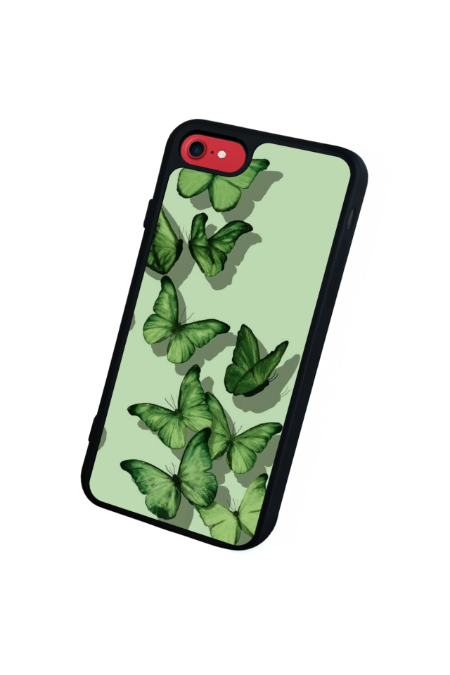 iPhone 7 Uyumlu Kelebek Tasarımlı Glossy Premium Kılıf