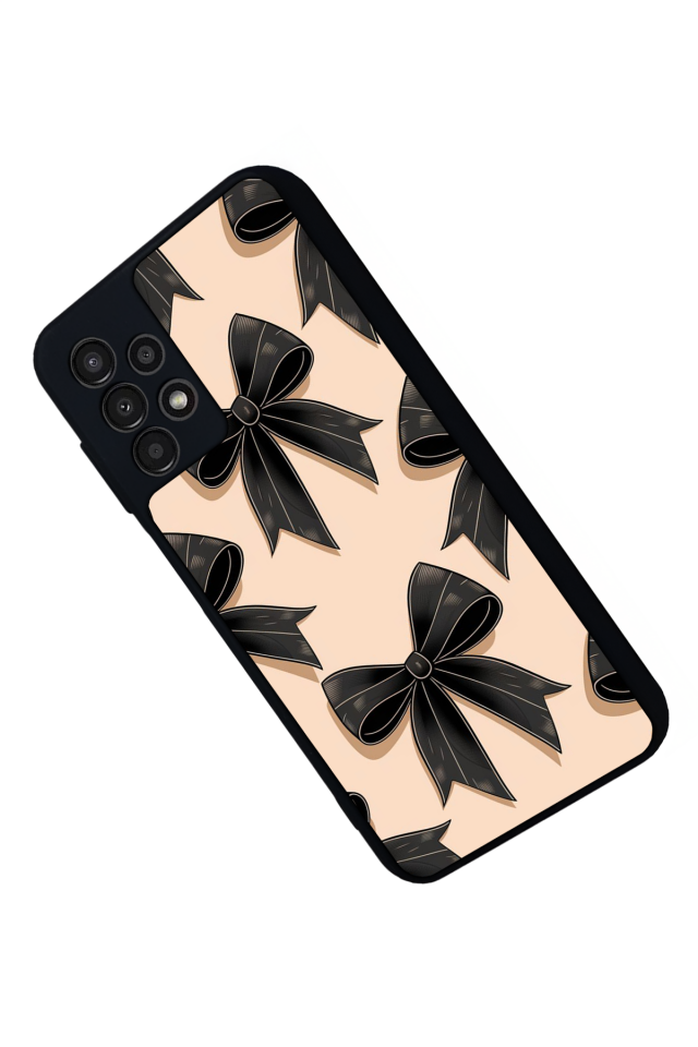 Samsung Galaxy A23 Uyumlu Kurdele Tasarımlı Glossy Premium Kılıf