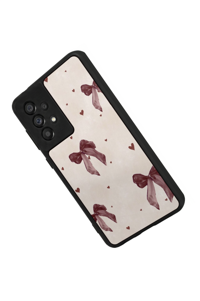 Samsung Galaxy A73 Uyumlu Kurdele Tasarımlı Glossy Premium Kılıf
