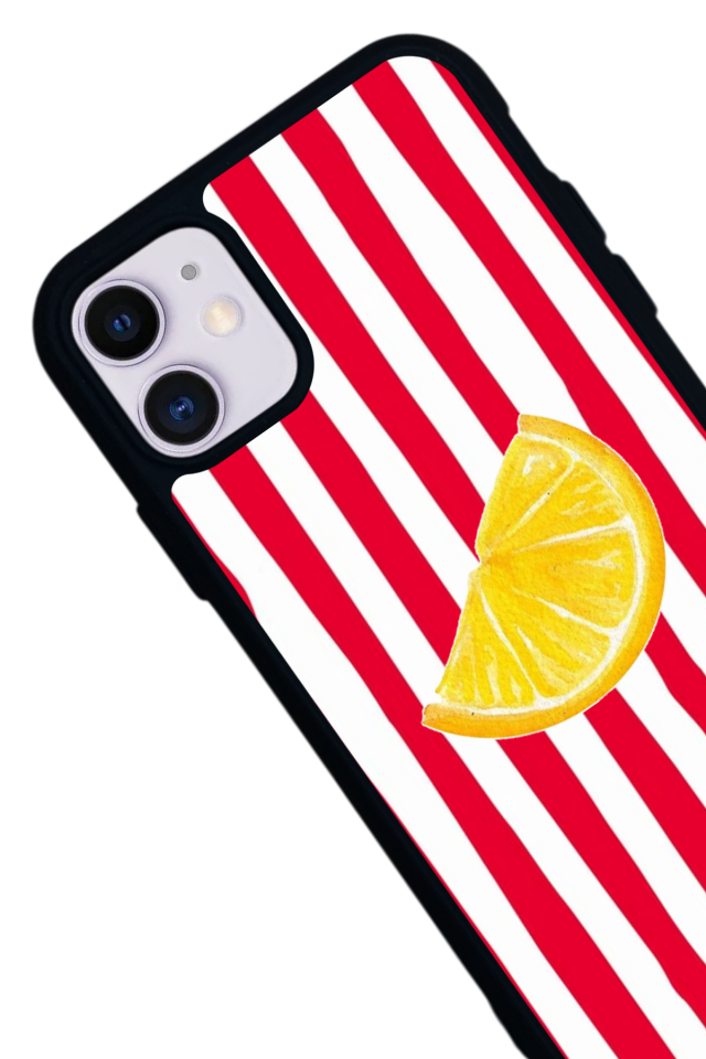 iPhone 11 Uyumlu Limon Tasarımlı Glossy Premium Kılıf