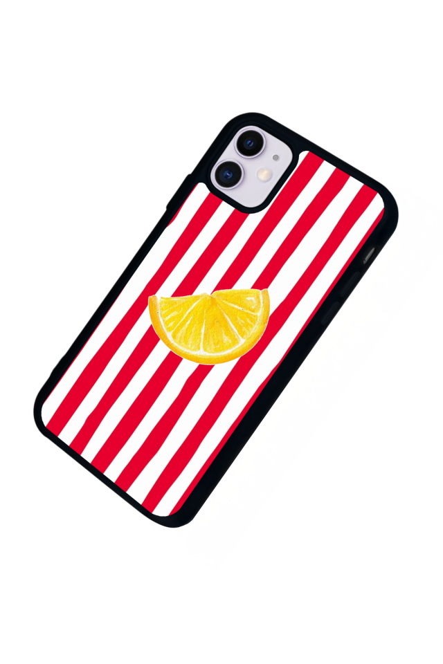 iPhone 11 Uyumlu Limon Tasarımlı Glossy Premium Kılıf