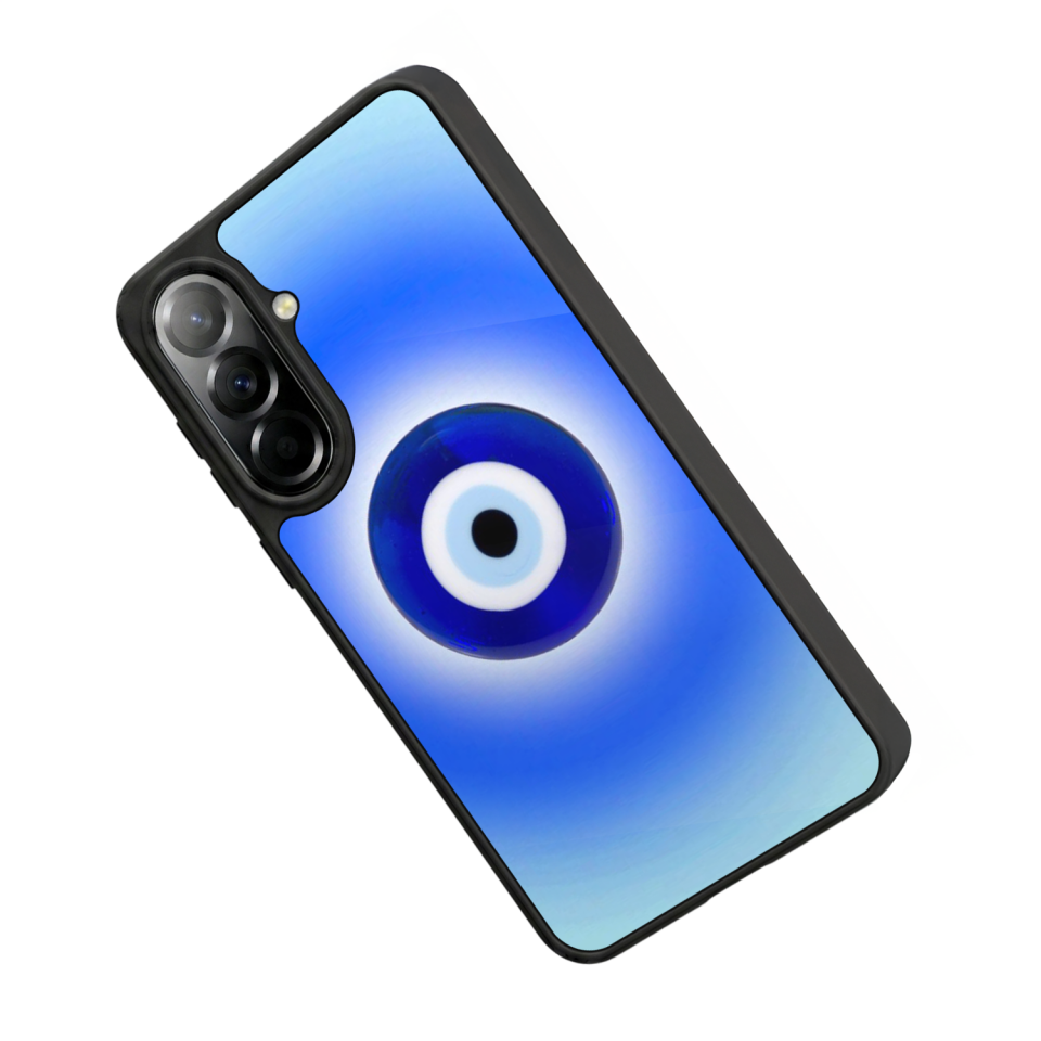 Samsung Galaxy A37 Uyumlu Nazar Tasarımlı Glossy Premium Kılıf