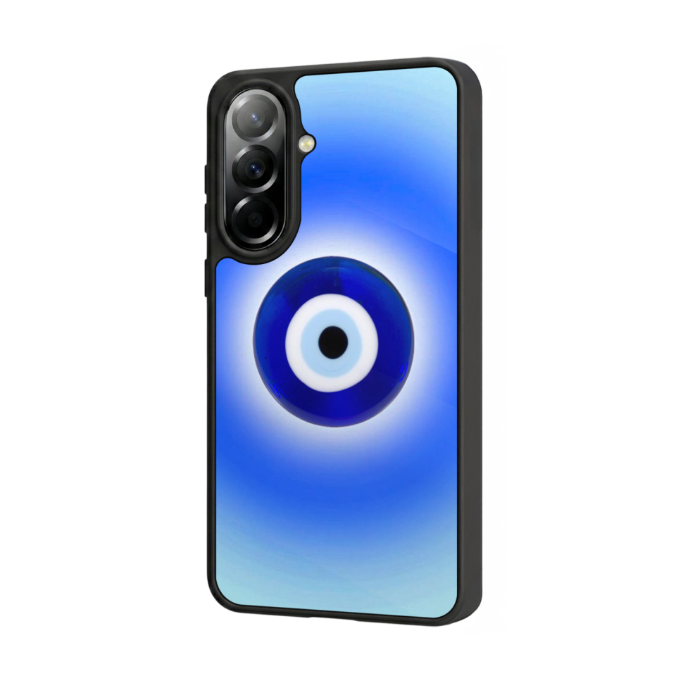 Samsung Galaxy A37 Uyumlu Nazar Tasarımlı Glossy Premium Kılıf