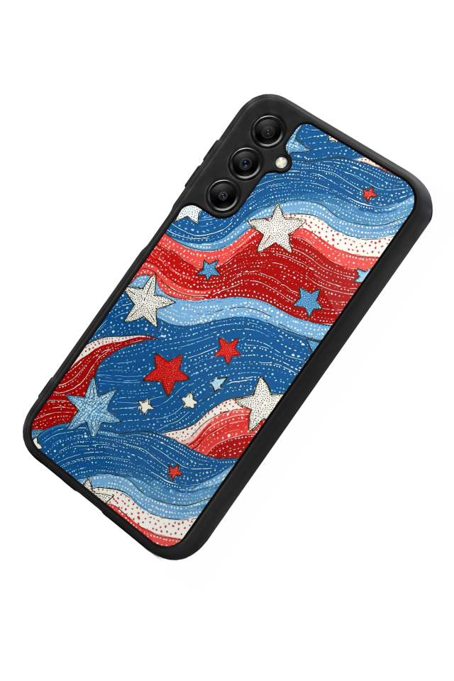 Samsung Galaxy A14 Uyumlu Retro Yildizlar Tasarımlı Glossy Premium Kılıf