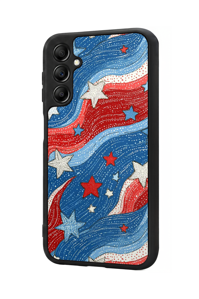 Samsung Galaxy A14 Uyumlu Retro Yildizlar Tasarımlı Glossy Premium Kılıf