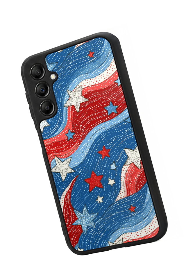 Samsung Galaxy A14 Uyumlu Retro Yildizlar Tasarımlı Glossy Premium Kılıf