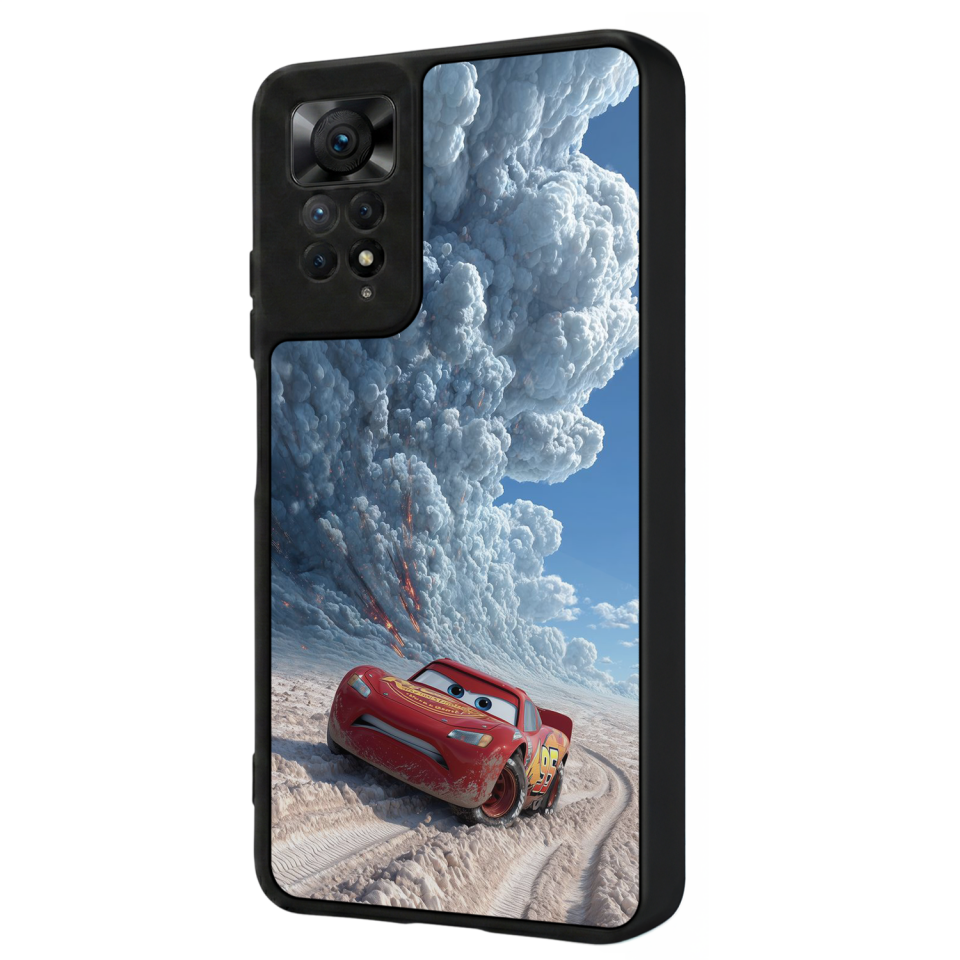 Xiaomi Redmi Note 12 Pro Uyumlu Şimsek McQueen Tasarımlı Glossy Premium Kılıf