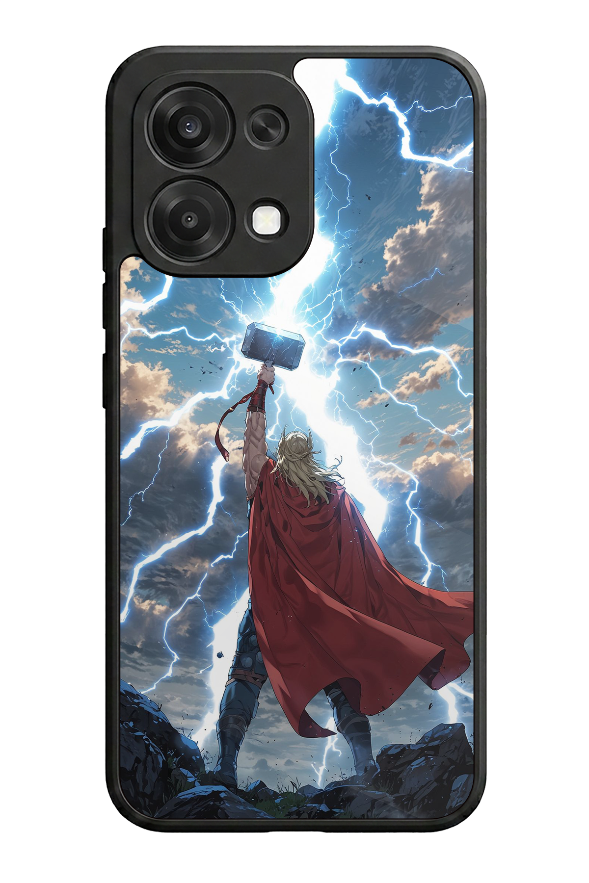 Oppo A6 Pro Uyumlu Thor Tasarımlı Glossy Premium Kılıf