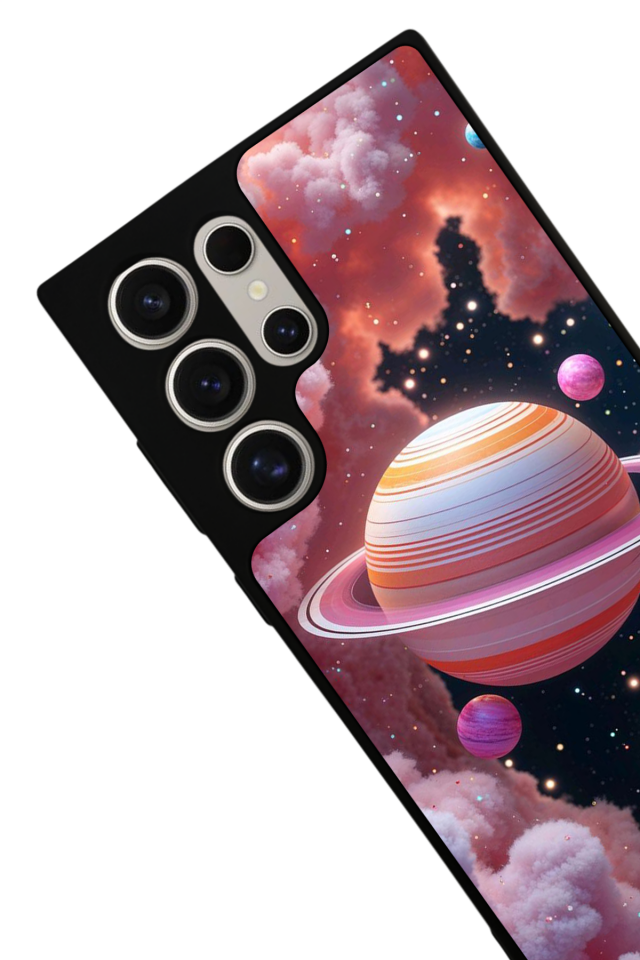 Samsung Galaxy S24 Ultra Uyumlu Uzay Tasarımlı Glossy Premium Kılıf