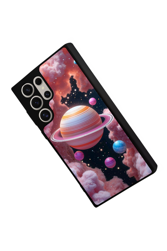Samsung Galaxy S24 Ultra Uyumlu Uzay Tasarımlı Glossy Premium Kılıf