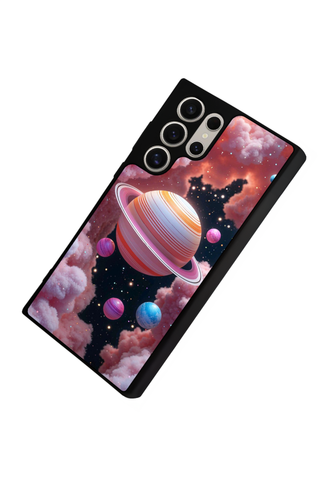Samsung Galaxy S24 Ultra Uyumlu Uzay Tasarımlı Glossy Premium Kılıf