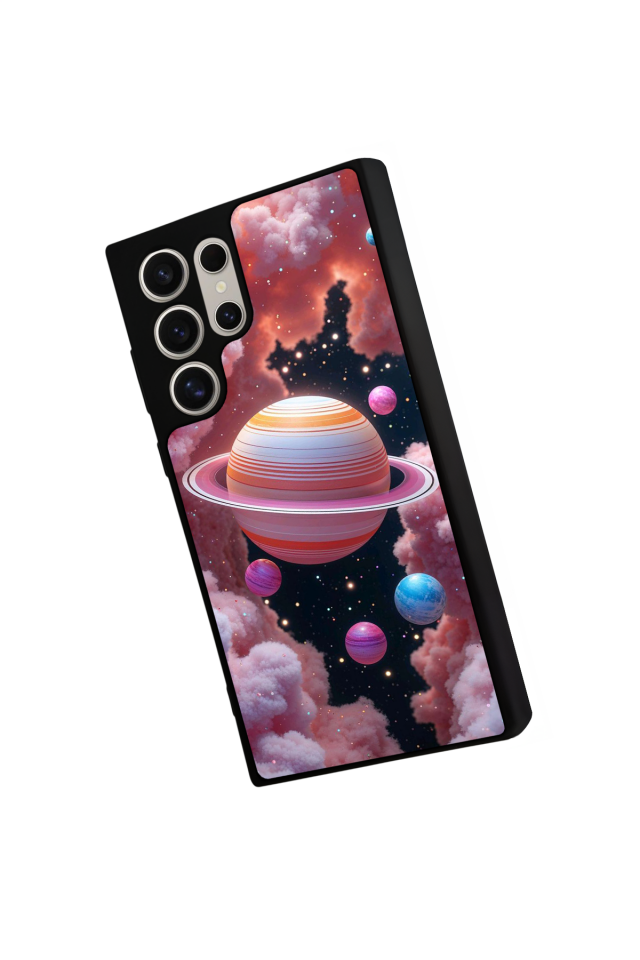 Samsung Galaxy S24 Ultra Uyumlu Uzay Tasarımlı Glossy Premium Kılıf