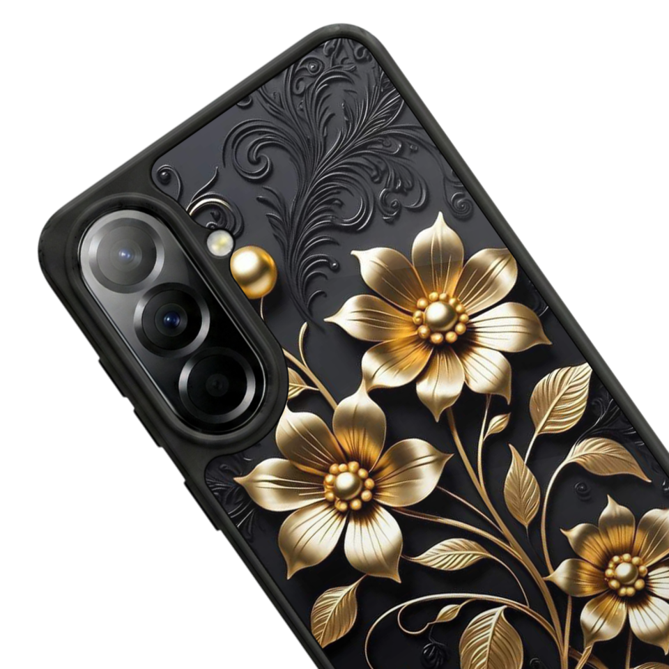 Samsung Galaxy A57 Uyumlu Kirmizi ve Kaplan Tasarımlı Glossy Premium Kılıf