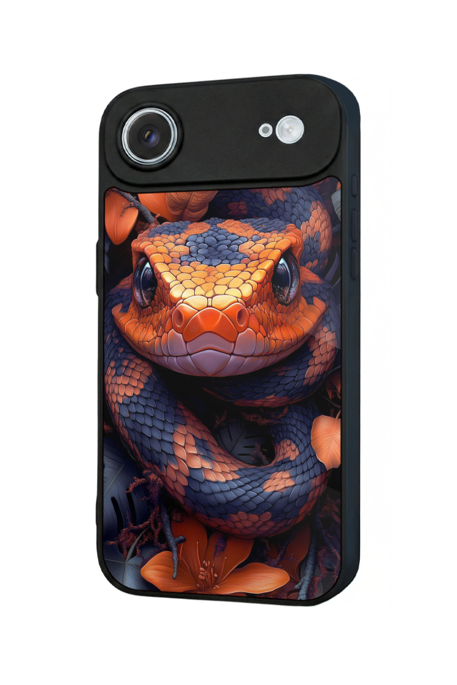 iPhone 17 Air Uyumlu Yılan Tasarımlı Glossy Premium Kılıf