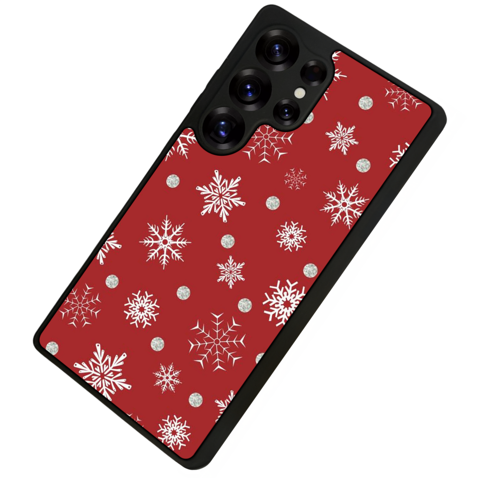 Samsung Galaxy S25 Ultra Uyumlu Yilbasi Christmas Tasarımlı Glossy Premium Kılıf