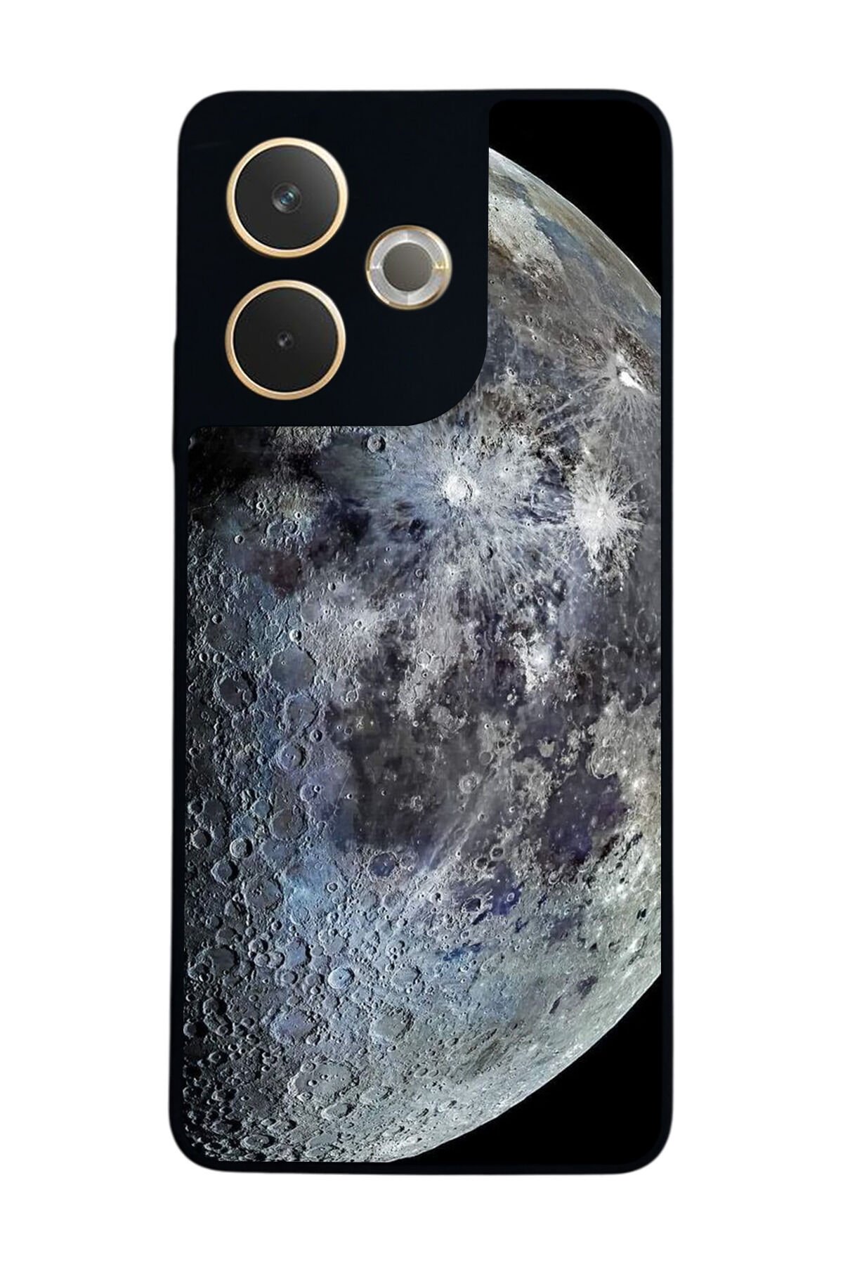 Oppo A5 Pro Uyumlu Ay Tasarımlı Glossy Premium Kılıf
