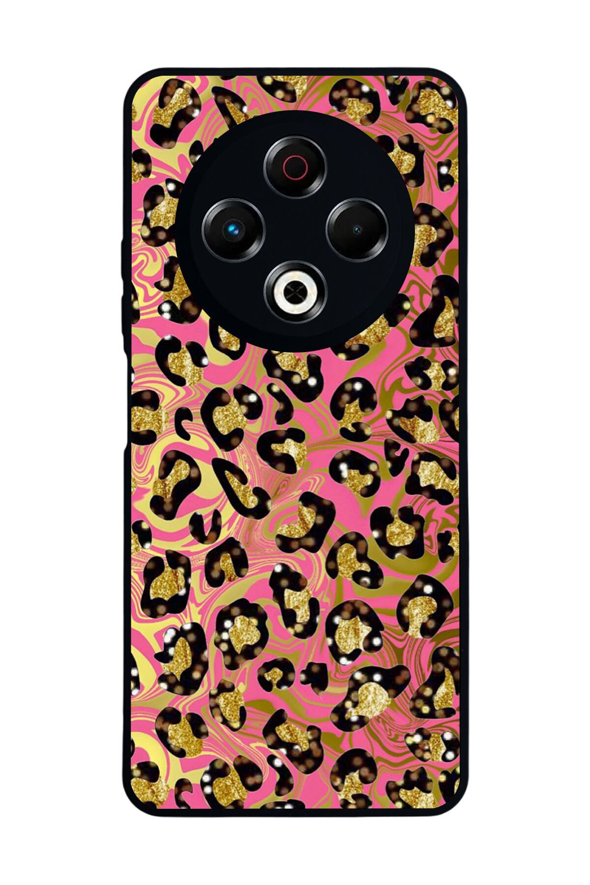 Tecno Spark 30 Uyumlu Hologram Leopar Tasarımlı Glossy Premium Kılıf