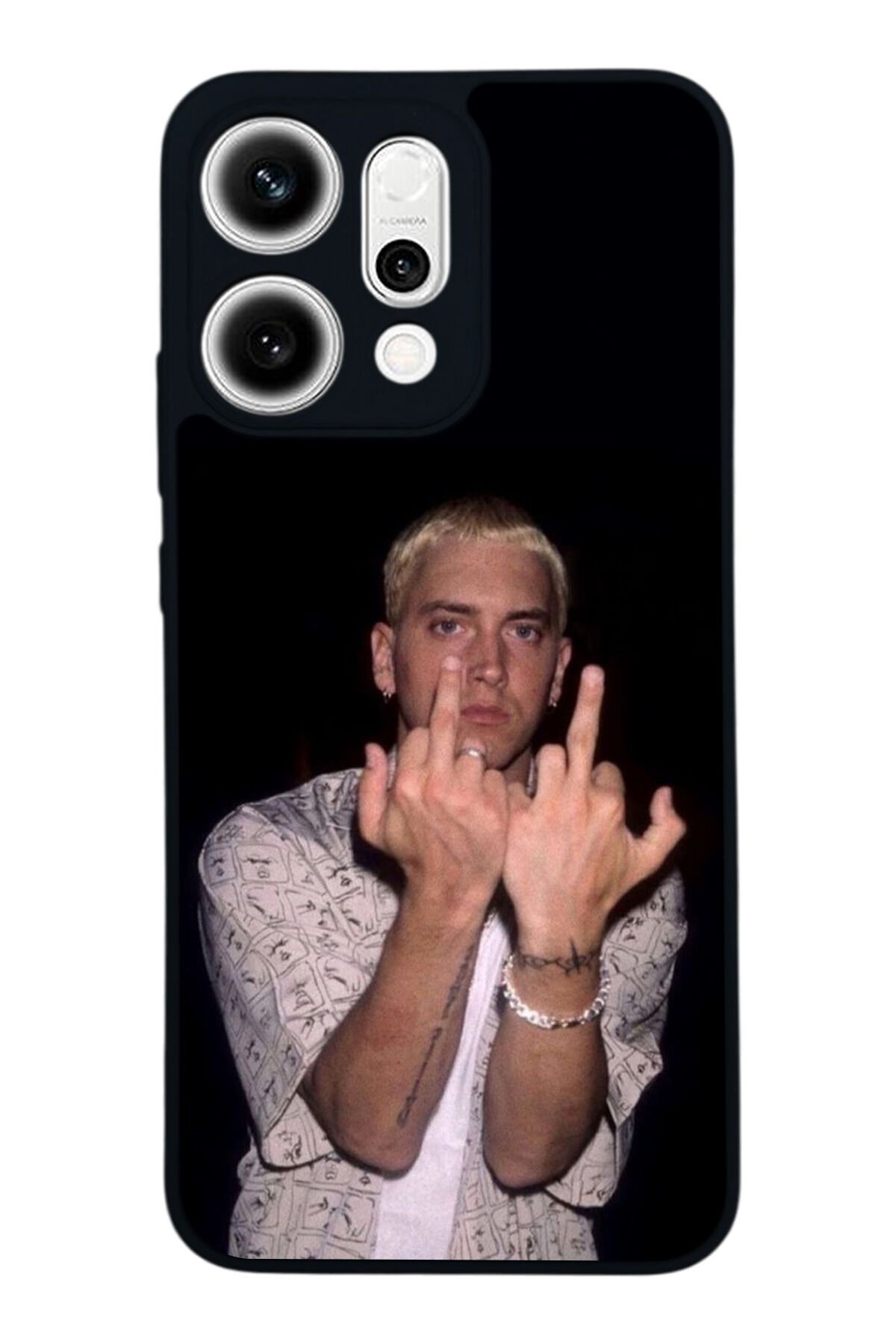 Oppo Reno 14 Uyumlu Eminem Tasarımlı Glossy Premium Kılıf