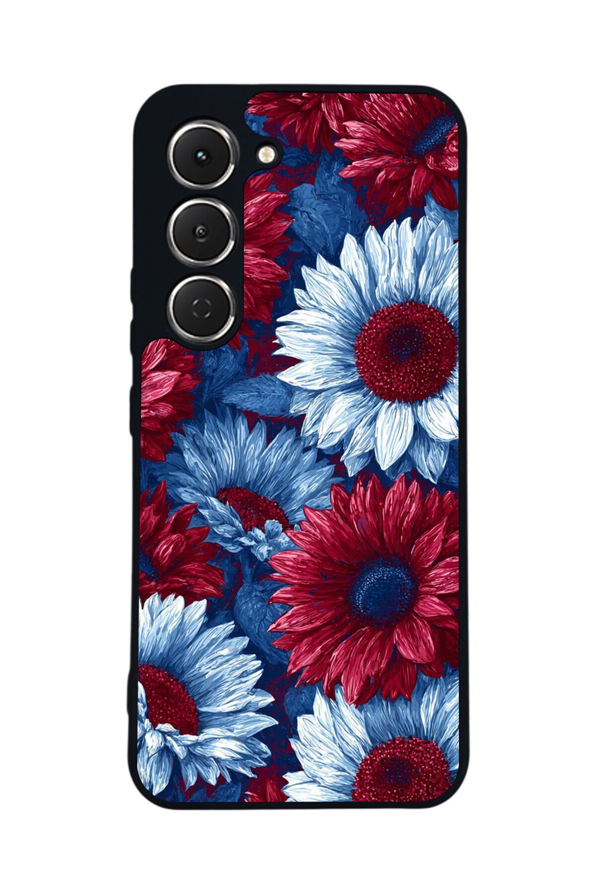 Tecno Spark 40 Pro Uyumlu Cicek Tasarımlı Glossy Premium Kılıf