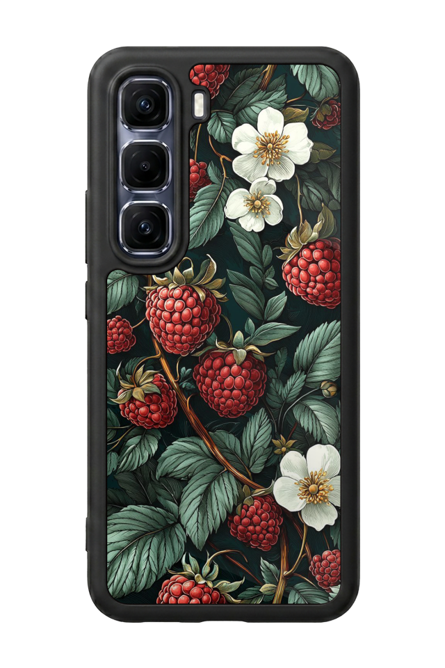 Infinix Hot 60 Pro Plus Uyumlu Botanik Tasarımlı Glossy Premium Kılıf