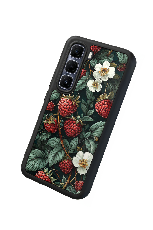 Infinix Hot 60 Pro Plus Uyumlu Botanik Tasarımlı Glossy Premium Kılıf